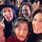 Jennifer Esposito Instagram - No amount of words to describe the love I have for this group. Tireless, endless supportive tenacity, goodness and sheer determination to insist that ALL stories be heard. seen and that they matter!!! I love each and everyone of you here and who show up and show support. I truly am so beyond grateful for the hope you give me that I’m not wrong in believing that audiences STILL very much CRAVE real, human, connection through simple storytelling. I love you @leslieowen_omg @3fttoss @chriscrokos @odessaazion @emily_bader @francomaicas amd all who are not pictured here who came out to support Thanks @steliosavante @thelinzytaylor and the amazing @pamelaadlon for joining us on this magical evening. And again thanks to @tedgibson and @albrightfashionlibrary @patriciablack for the hair and the fancy get up. And a huge thank you to @vwineloungepalmsprings for allowing us to corrupt your establishment