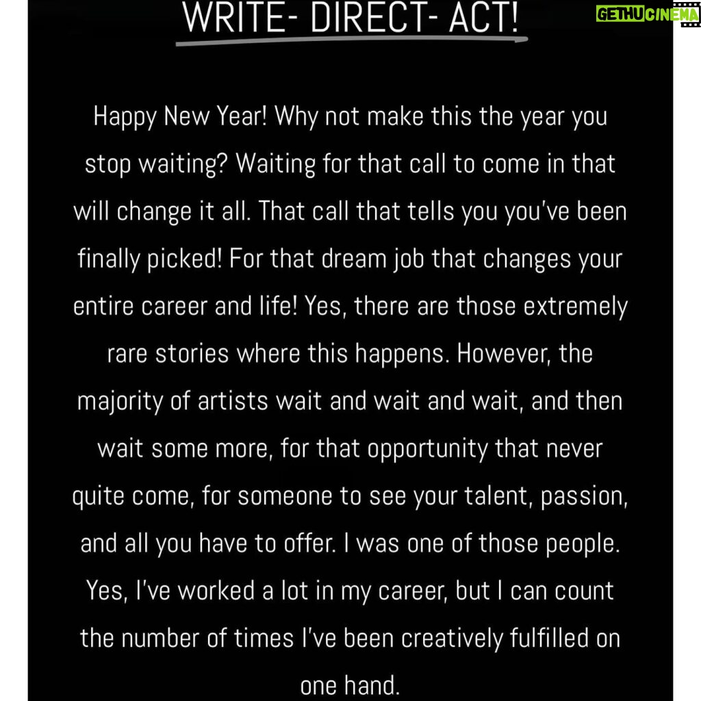 Jennifer Esposito Instagram - You will get nowhere waiting on someone to give you the break, the chance, the opportunity. I know this for a fact! I created this new class to spark that creativity inside that you’ve been sitting on. We ALL have the ability to do WHATEVER it is we dream of. It’s how hard YOU want to work for it. Class is in NYC ! Start creating for yourself! Xoxo. Link in bio