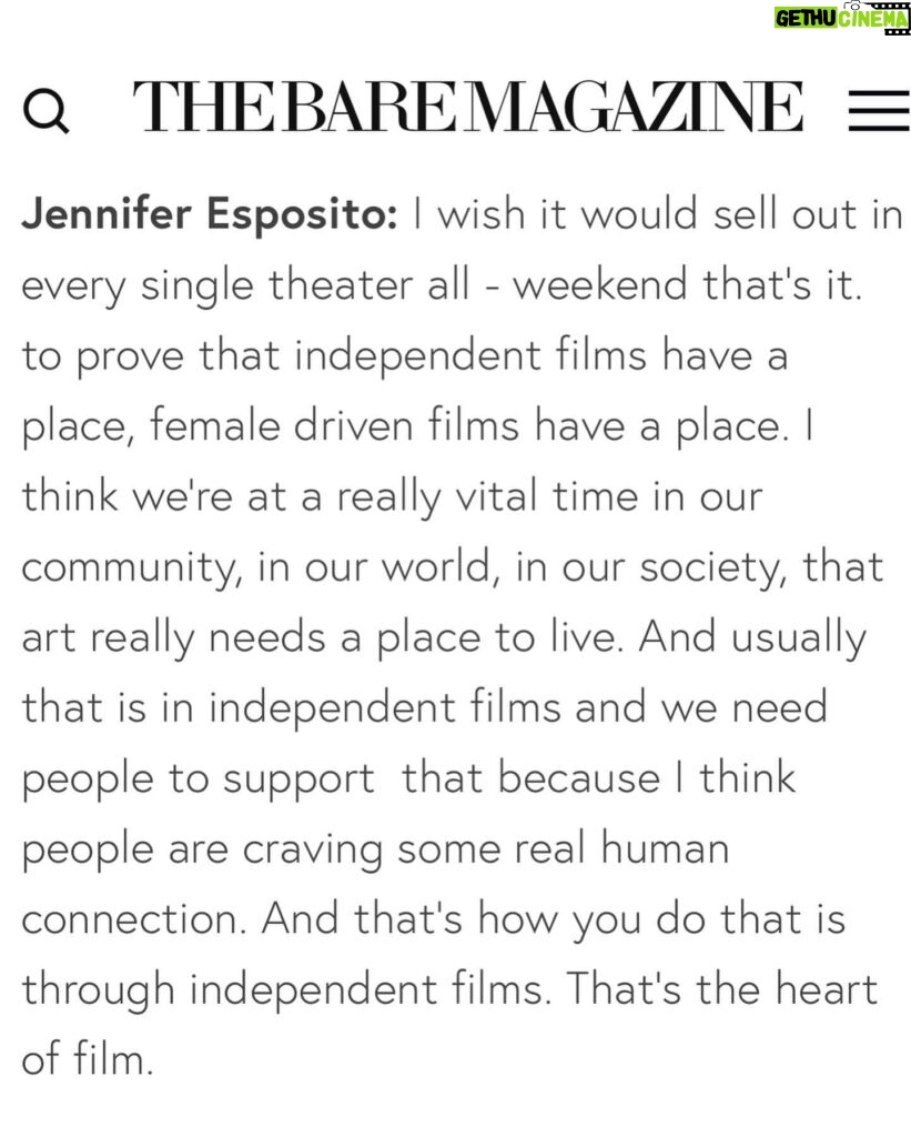 Jennifer Esposito Instagram - fresh and bare @freshkillsmovie CREATOR @jesposito rocks our world with her realness, talent, tenacity, fearlessness and her FILM buy an advance ticket to #freshkills and make her day ...make your day. it opens in theaters June 14th the MOVIE and our interview is NOT to be missed #LINKINBIO • • #photos / #makeup @tina_turnbow using @juicebeauty #hair @suzissalon #jenniferesposito wears her own clothing #indiefilm #mob #style