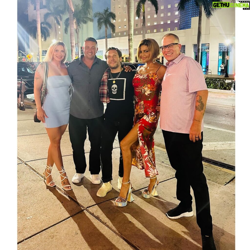 Jennifer Gimenez Instagram - What an amazing Saturday night @timryandopeman and I had in #SouthBeach with our best friends @brandon__novak @mattganem_poet & @jroccoxo. We went to @papisteak and it didn’t disappoint. The food was so amazing and the ambience was on fire. It’s truly an experience to go to #PapiSteak. Oh what a night. We laughed, ate (best food ever), had great conversatio, danced a little (ok I did lol) , walked around a bit and did I say we laughed, because we did so much of that. To see the love Tim, Brandon and Matt have for each other is truly so beautiful & pure. It’s amazing to be able to say we all work in the same space and only support and love each other. We build each other up. What a gift to have you all in our lives . @redemption_treatment @aftermath_treatment #TimJenn #Powercouple #WeAreAForce #DopeToHope #JenniferGimenez #TimRyan #Recovery #Sober #SuperModel #Actress #Actor #Fashion #Movies #RealityShows #TVPersonalities #Writer #ChangeMaker #Influencer #Speaker #Interventionist #Podcast #TheTimAndJennShow #SoberIsSexy