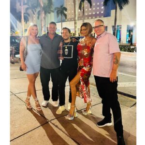 Jennifer Gimenez Instagram - What an amazing Saturday night @timryandopeman and I had in #SouthBeach with our best friends @brandon__novak  @mattganem_poet & @jroccoxo. We went to @papisteak and it didn’t disappoint. The food was so amazing and the ambience was on fire. It’s truly an experience to go to #PapiSteak. Oh what a night. We laughed, ate (best food ever), had great conversatio, danced a little (ok I did lol) , walked around a bit and did I say we laughed, because we did so much of that.
To see the love Tim, Brandon and Matt have for each other is truly so beautiful & pure. It’s amazing to be able to say we all work in the same space and only support and love each other. We build each other up. 
What a gift to have you all in our lives . 

@redemption_treatment  @aftermath_treatment 
#TimJenn #Powercouple #WeAreAForce #DopeToHope #JenniferGimenez #TimRyan #Recovery #Sober #SuperModel #Actress #Actor #Fashion #Movies #RealityShows #TVPersonalities 
#Writer #ChangeMaker #Influencer #Speaker #Interventionist #Podcast #TheTimAndJennShow #SoberIsSexy