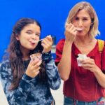 Jennifer Landon Instagram - So happy to be back with my fave human @yayagosselin . @vanleeuwenicecream for the win. #fbimostwanted #vanleeuwen #favehuman
