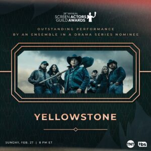 Jennifer Landon Instagram - Congratulations to my @yellowstone family for the #sagawards nomination for Outstanding Performance by an Ensemble in a Drama series!!!!!! Y’all are brilliant and thanks for taking me along for this ride.  @sagawards #yellowstonetv