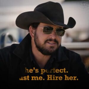 Jennifer Landon Instagram - I’m really glad Rip hired Teeter on @yellowstone, so that she didn’t show up on @mostwantedcbs as Tali’s riding instructor and Jess’...love interest?!? 
#yellowstonetv #fbimostwanted #cowboyup