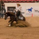 Jennifer Landon Instagram - Thank you @bosqueranchheadquarters for having me out again for the @therunforamillion in Vegas! The horses were so incredible and I got to cheer for my buddy @mattmillsreining, hang with comrade @colehauser22, and get a wee tipsy with a bunch of strangers (as seen in photo 5).