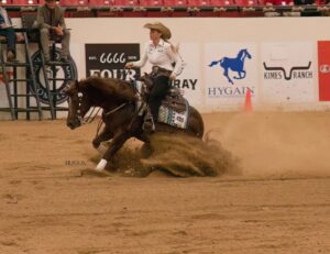 Jennifer Landon Instagram - Thank you @bosqueranchheadquarters for having me out again for the @therunforamillion in Vegas!  The horses were so incredible and I got to cheer for my buddy @mattmillsreining, hang with comrade @colehauser22, and get a wee tipsy with a bunch of strangers (as seen in photo 5).