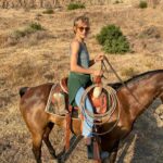 Jennifer Landon Instagram - I recently took a road trip to Valle de Guadalupe and I can’t recommend it enough. I went for the food and wine, but while I was there I was lucky enough to go riding with @bajabyhorse and had one of the most exciting and memorable rides of my life. Her horses are phenomenal! Sometimes friendships are forged in minutes and such is the case with @martyharriman. 🐎💛🤠 P.S. check out her cap. Turns out she’s the biggest #yellowstone #yellowstonetv fan south of the border.