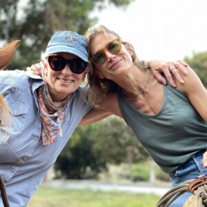Jennifer Landon Instagram - I recently took a road trip to Valle de Guadalupe and I can’t recommend it enough.  I went for the food and wine, but while I was there I was lucky enough to go riding with @bajabyhorse and had one of the most exciting and memorable rides of my life.  Her horses are phenomenal! 

Sometimes friendships are forged in minutes and such is the case with @martyharriman. 🐎💛🤠

P.S. check out her cap. Turns out she’s the biggest #yellowstone #yellowstonetv  fan south of the border.
