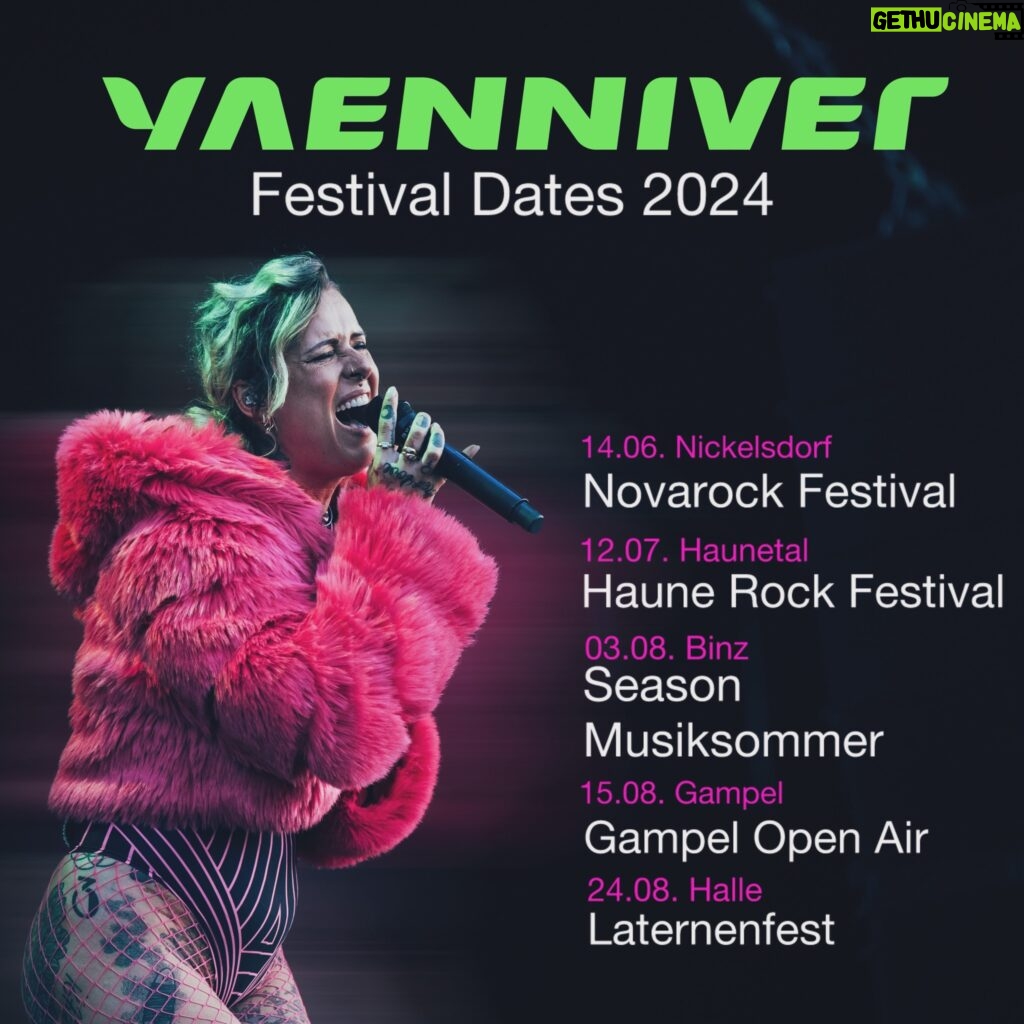 Jennifer Weist Instagram - Yaenniver Festivalsommer 2024 - Wer von euch kommt uns besuchen?