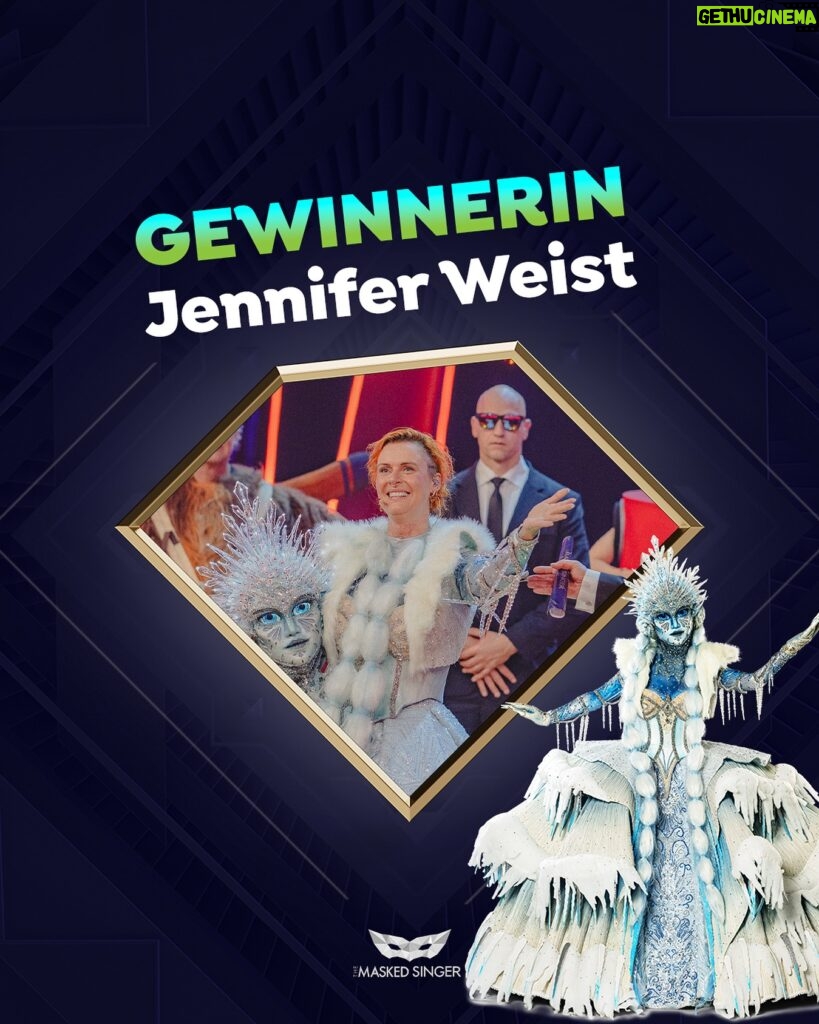 Jennifer Weist Instagram - The winner is: unsere Eisprinzessin 🤍 Sie hat all unsere Herzen zum Schmelzen gebracht, danke @yaenniverfromtheblock für diese unglaublichen Performances 🥹 #maskedsinger #TMSP7