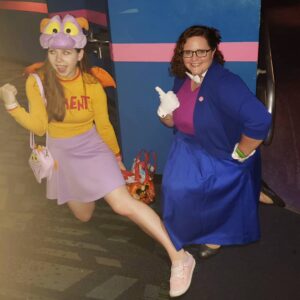 Jenny Nicholson Instagram - Dreamfinder and Figment at the Dreamfinder Wall