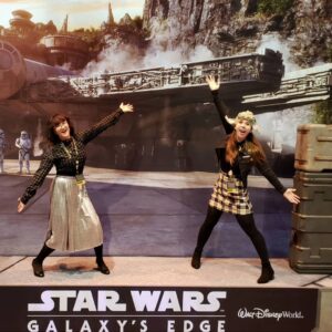 Jenny Nicholson Instagram - I can't believe I'm Really Here! At Star Wars Land Galaxy's Edge in Real Life! So far the Millennium Falcon and Stack Of Crates are pretty LIT!