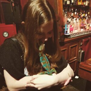 Jenny Nicholson Instagram - I met this chameleon in a bar and I love him