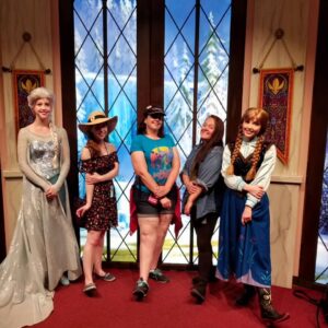 Jenny Nicholson Instagram - If you don't know what to do with yourself when meeting the princesses, a fun power play is to mimic their pose