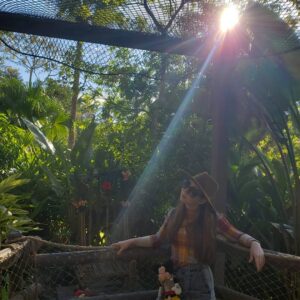 Jenny Nicholson Instagram - I'm trying to make the Swiss Family Treehouse the next insta spot