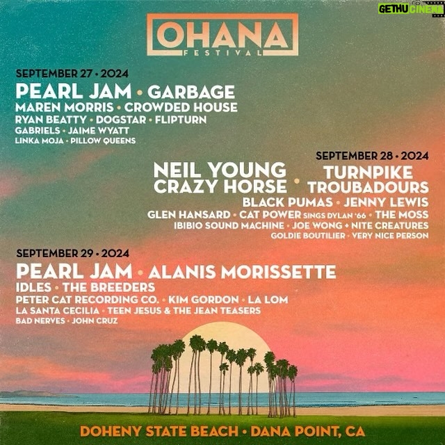 Jenny Lewis Instagram - i can’t think of a better way the finish the JOY’ALL album cycle than to play on the same day as neil young & crazy horse @theohanafest also with the great @catpowerofficial & @the_lalom the day before. it’s been our joy to play for you this past year and we look forward to seeing you with @deanjohnsongs in june and then in the fall on the west coast today i start the @postalservicemusic tour in atlanta and i am beyond stoked to reunite with my dad @gibbstack and my brother @jimmytamborello it’s been 20 years of friendship and playing these jams. what a life! pre sale tix for @theohanafest on sale Thurs. 4/25 at 10am PT BLESS!