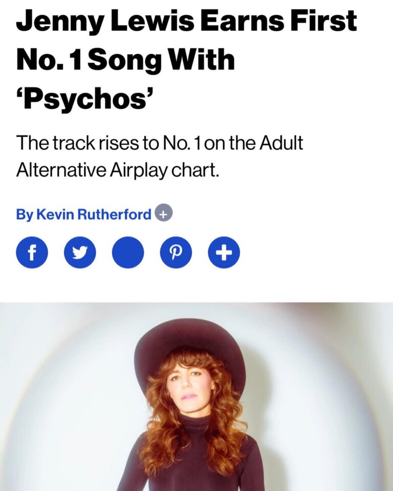 Jenny Lewis Instagram - i’m not a stats gal nor am i a betting person but this feels friggin awesome ! i’ve never been #1 at anything except for rolling whale shaped doobies… when i was 10 my soccer team the garfields ( which i named ) was poised to win the AYSO playoffs @ balboa park but due to the rain & mud we came in 4th that’s when i decided that competition was not for me and now when i play ping pong i prefer to rally for peace and love a la @ringostarrmusic slide 5 is what i look like when i’m writing a song and i worked on Psychos for a couple years! thank you to my wonderful band and crew for these roses and the congrats! it means the world coming from my team we out here playing JOYBALL with coach @ryanmadora laying out washcloth bases in the grass. last night in boston a balloon floated overhead while we sang acid tongue we think peg leg johnny the notorious gangster ghost from chicago hitched a ride on our tour bus making haunted art with your friends is like a dreams come true girl or a DILFY jagger with his kiddo thank you @davecobb7 @natesmithdrums, greg koller, brian allen, greg leisz & @jrwolfey oh, and today would’ve been jerry’s 85th bday! love you and miss you jerry