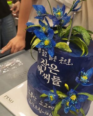 Jeon Chae-eun Instagram - #작은아씨들 종방연 🌟 
이 케이크는 먹어도 되는것인가
#푸른난초