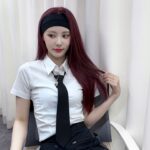 Jeong Jin-sol Instagram - 오랜만에 헤어밴드 •̀ᴗ•̀