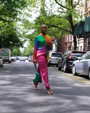 Jerrie Johnson Instagram - The moment has come! Live NOW, my Pride campaign with @bruceglen and @amazonthedrop Follow the link in my bio to shop the LEWKS! Then tag me in your photos so I can see how you style your Amazon Drop and @bruceglencollection grabs 🕺🏽

📸: @taiilormade 

#amazonthedrop #BruceGlenxTheDrop #BruceGlen #pride #pridemonth #fashion #Collab #fyp