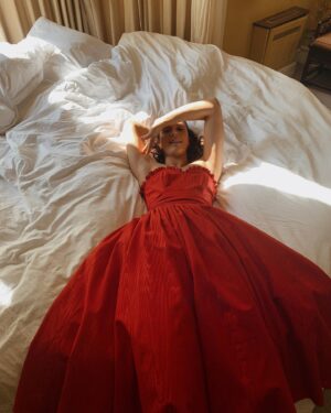 Jessica Brown Findlay Instagram - And this dress!!!! 💃🏻💃🏻💃🏻💃🏻💃🏻💃🏻💃🏻💃🏻💃🏻💃🏻💃🏻💃🏻💃🏻💃🏻💃🏻💃🏻💃🏻💃🏻💃🏻💃🏻💃🏻💃🏻💃🏻💃🏻💃🏻💃🏻💃🏻💃🏻💃🏻💃🏻💃🏻💃🏻💃🏻💃🏻💃🏻💃🏻💃🏻BEST (material) GIFT I’VE EVER BEEN GIVEN!!!!!! #ziggy #vintage