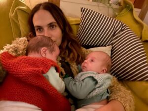 Jessica Brown Findlay Instagram - The first with you here. But in many ways not the first x 👯‍♂️💕👯‍♂️ happy every kind of Mothers Day.