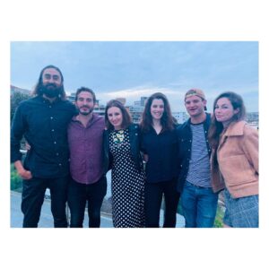 Jessica De Gouw Instagram - Look, we had a pretty ok time making this show, and I hope you (Australia) are having a pretty ok time watching it on @10playau 
For the UK, #TheSecretsSheKeeps is coming soon to @bbc and in the US to @sundancenow 
Here we all are, blissful in our pre social distancing creative world.  #StayHome and happy bingeing xx