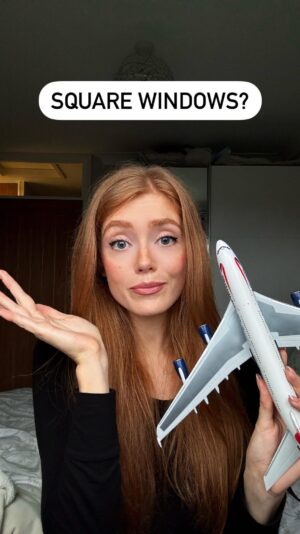 Jessica Gagen Instagram - Why do aeroplanes have circular windows?

#STEM #science #technology #engineering #maths #engineer #aerospaceengineer #missengland #missworld #redhead #avgeek #spacegeek #plane #aeroplane #airbus #boeing #comet #boac