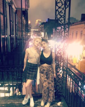 Jessica Amlee Instagram - @katevakar, why do we look like vampires? #bigeasy #sisters #possiblyvampires