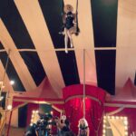 Jessica Amlee Instagram – Ran away to join the circus (this was fun) 🎥🎪🤹🏼‍♀️🎭 #welcometodaisyland #psychocircus #set #film