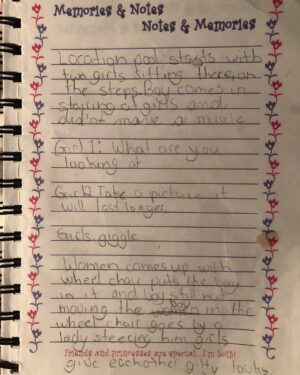 Jessica Amlee Instagram - First “screenplay” I wrote, was at the age of 7... ** I was trying to bring awareness against bullying, at least my heart was in the right place** 😂🤷🏼‍♀️