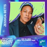 Jessica Betts Instagram - It’s Going Down! This Friday MAY 31st @wehopride & @officiallyoutloud ! 7pm - Performance and listen to some on my new music ‼️👽 #NewMusic #ComingSoon #Rock&Soul #WehoPride #LivePerformance ‼️👽