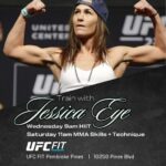 Jessica Eye Instagram - Train with UFC Flyweight Jessica Eye STARTING JUNE 1 at UFC FIT Pembroke Pines Saturdays 11am: MMA Skills Wednesdays 9am: HIIT Registration is required. Membership upgrades may be necessary to participate in these classes. Talk to a membership counselor for more details. #traindifferent #ufcfit #ufcgym #ufc #jessicaeye #mma #selfdefense #ufcfitpembrokepines