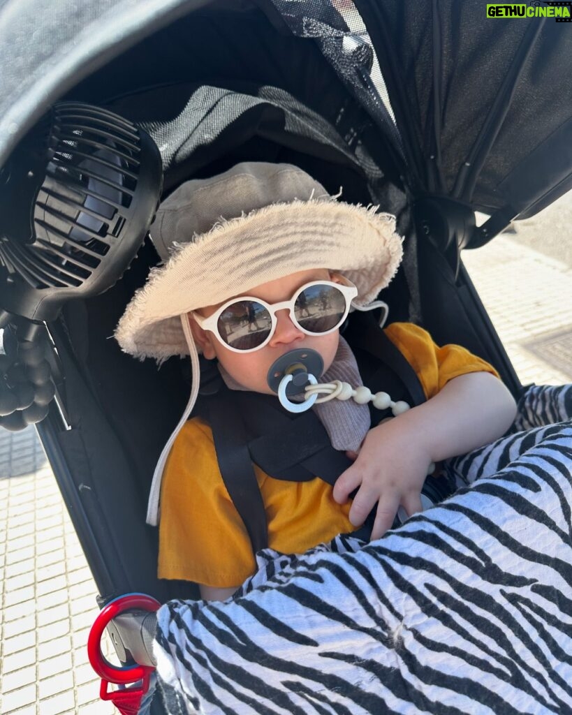 Jessica Fox Instagram - Palma. Palma. Palma. 1. Bucket and Sand and rocking his @littlegreenradicals swimsuit. 2. Perusing the menu. 3. Mirror selfie. 4. Daddies cuddles. 5. Poor bar fun in more @littlegreenradicals 6. Keeping it cool in @sunniesforkids and @mumandme_app 7. Matchy, Matchy. 8. Long day. 9. Mini Mohawk. 10. When you think you order baby friendly and it arrives raw and on fire. *items mentioned PR