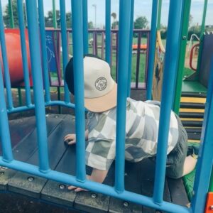 Jessica Fox Instagram - A jolly good weekend.

1. Backward caps in the garden. 
2. Fridge Raid. 
3. River giving it attitude in the swing. 
4. Playground fun while I ignore the bird poo.
5. Hot, need a cuddle, will not take shoes off.
6. Concentration on the stairs. 
7. Orzo is life. 
8. Chaos.