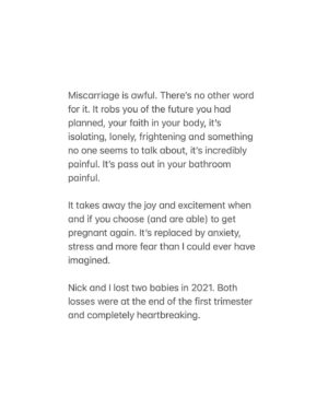Jessica Fox Instagram - This week has been baby loss awareness week. So it seemed a good (and bad) time to share our story at the end of such an important and heartbreaking campaign and to show our support to all those who have been or are going through a similar journey. 

Trigger warning: Trying to conceive and conceiving after loss. Please make use of the mute or unfollow button if any of this is too much for you. 

Out of difficulties, grow miracles. ❤️

Due spring 2023. 🌼

#babylossawarenessweek #ttcjourney #miscarriageawareness #pregnancyannouncement #pregnancyafterloss