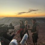 Jessica McNamee Instagram - On this day 2 years ago 🤯 we landed on a mountain top in the middle of Coober Pedy in search of Raiden’s Temple. It was as dusty and hot and fly ridden as it looks… and so fricken cool!