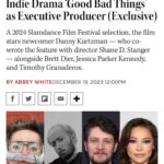 Jessica Parker Kennedy Instagram – Extremely proud of our very special film premiering at #SlamDanceFilmFestival next month! @dannykurtzman and @shanestanger thank you for including me in this story. #GoodBadThings