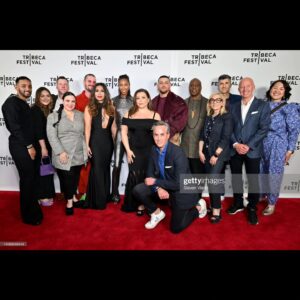 Jessica Pimentel Instagram - We came. We saw. We served it up hot! 🍽️🔪
@thehorrorofdoloresroach
@tribecafilmfestival
.
.
.
.
.
Thanks to the amazing and wonderful people at
@blumhouse I love you to death. 
@primevideo

👗 @michaelcostello 
📿💎 @mimiprober 
💁🏾‍♀️💄 @keilamakeup25 
💍 #tomashaake
🫂 @stewarttalentnewyork @silverliningentertainmentllc