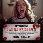 Jessica Rothe Instagram - QUARANTEAM! Come join @thechrislandon, myself and the rest of the amazing cast of HAPPY DEATH DAY for a LIVE insta/tweet party THIS FRIDAY 03/10 at 7:30 PM (PT)!!!!!! 🎂🔪☠️ It’s streaming for free on HBONOW or you can purchase it on Amazon Prime (or any other number of streaming platforms). In addition to hanging out, answering your questions, (and just having an all around ROLLICKING good time), we will be raising awareness and funds for @feedingamerica HOPE TO SEE YOU ALL THERE ❤️ #samedamnday #happydeathdaymovie #stayhome