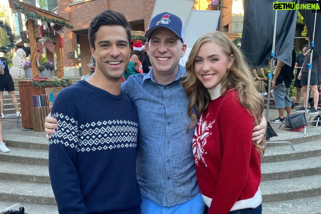 Jessica Sipos Instagram - Hope everyone enjoyed watching Mistletoe Connection! We had way too much fun filming it ❄️