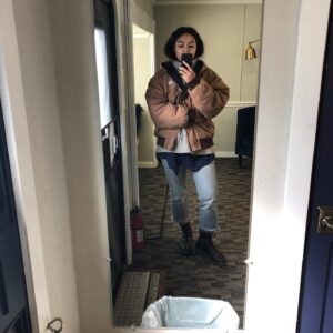 Jessica Sula Instagram - Coming down to the last couple of panic memz posts. Featuring a blurred photo of Mike (I’m kind of respecting his privacy) and another bathroom selfie for your critique. 🤌🏽🤌🏽 @paniconprime