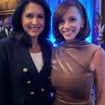 Jessica Sutta Instagram – I got the opportunity to meet @tulsigabbard this evening for her book release hosted by @perk_group All I have to say is this woman is a true leader and she captivated the entire room with her fearless voice & thoughtful vision to help heal the United States of America. We also discussed v-injury and she acknowledges the severity of this issue, and thanked me for speaking out. She actually made me tear up bc hearing that from her meant so much to me. It’s a relief to know we have such a strong ally in this never ending battle that deals with an issue no one wants to look at. I suppose it’s a topic only for the brave ones. ⚔️ 🔥🇺🇸 Go out and get her book! 🙏🏻❤️🇺🇸