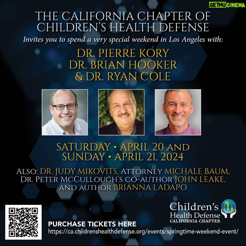 Jessica Sutta Instagram - Hey L.A. people! Come to this beautiful weekend event lead by @childrenshealthdefenseca April 20-21st. The speakers are incredible! I look forward to seeing everyone! Link in my story.