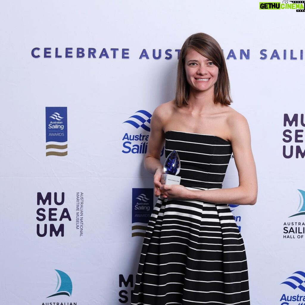 Jessica Watson Instagram - Belated photos from the @austsail awards night. Such a pleasure to present the @shesailsaus award, an absolute honour to be inducted into the Australian Sailing Hall of Fame, and an evening spent in inspiring sailing company. @austsail @austsailhof #AustSailHoF #AustSailAwards