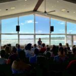 Jessica Watson Instagram - A huge thank you to everyone who came along, and made yesterday’s book launch possible (yes another launch!). This was a special one for me, at one of my fave yacht clubs (Black Rock), hosted by one of my fave bookshops (Beaumaris Books) and with so many mates there (thank you all for coming!). The gale-force winds and choppy bay set the scene beautifully for my recount of one of the more stormy scenes in Indigo Blue! 💙😊💨🌊🧜‍♂️⛵️📚