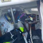 Jessica Watson Instagram - 📷 @officialrolexsydneyhobart @azzurroyachtracing photo dump: 1. Pretty much sums up the race 2. & 3. Letting down the team with my 🕶️ game - anything for a bit of relief from the saltwater onslaught 4. Ready for sked 😂 5. An S&S34 doing 14 knots 😮 6. Throwing up a wake on the final approach to the finish line - a very rare few minutes of downwind sailing 7. Azzurro fans 💙 and accurate representation of wave height 😏 8. Recovery underway. Time to pack the well-used hyperthermia blanket away. 9 stitches in @xavier.doerr ‘s hand. Let’s not talk about how “wonderful” the cabin smells 9. & 10. Just the best to share adventures with mates 💙💙💙