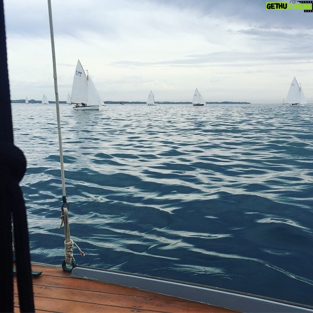 Jessica Watson Instagram - Another fast day on the water.. 🐌 Thankfully the wind did make an appearance and a third place was achieved* ⛵️ *only thanks to the rest of the fleet sailing the wrong way 🤫😏