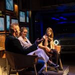 Jessica Watson Instagram - Sharing the stage and swapping stories (not all as serious as my expression implies!) with teenager polar explorer @jadehameister for @mercedesmestore.melbourne earlier this week.