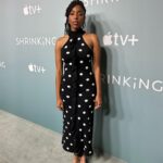 Jessica Williams Instagram - Love our cast and loved our Cute lil’ actors panel for Shrinking last Friday on @appletv ! Thank you for having us! Dress// @msgm Size 11 Heels// @reformation Makeup// @cherishbrookehill Hair// @milesjeffrieshair Stylist// @sarahslutsky Style assistant// @carlee___